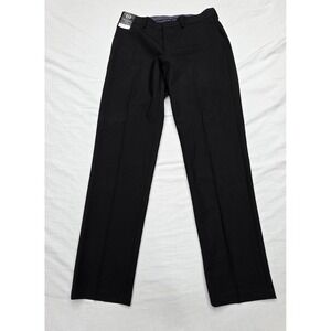 J.M. Haggar Mens Dress Pants Size 32x32 Slim Fit Black Premium Flex Stretch New